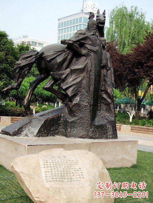 大同韩世忠古代名人铜雕