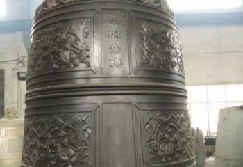 大同国泰民安铜钟寺庙铜雕-传统工艺精美的铜钟雕塑