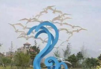 大同精美海鸥雕塑，传递美好海洋情怀