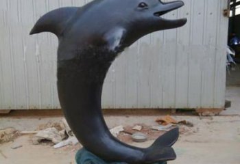 大同一群海豚成就美丽的海洋动物喷泉铜雕塑
