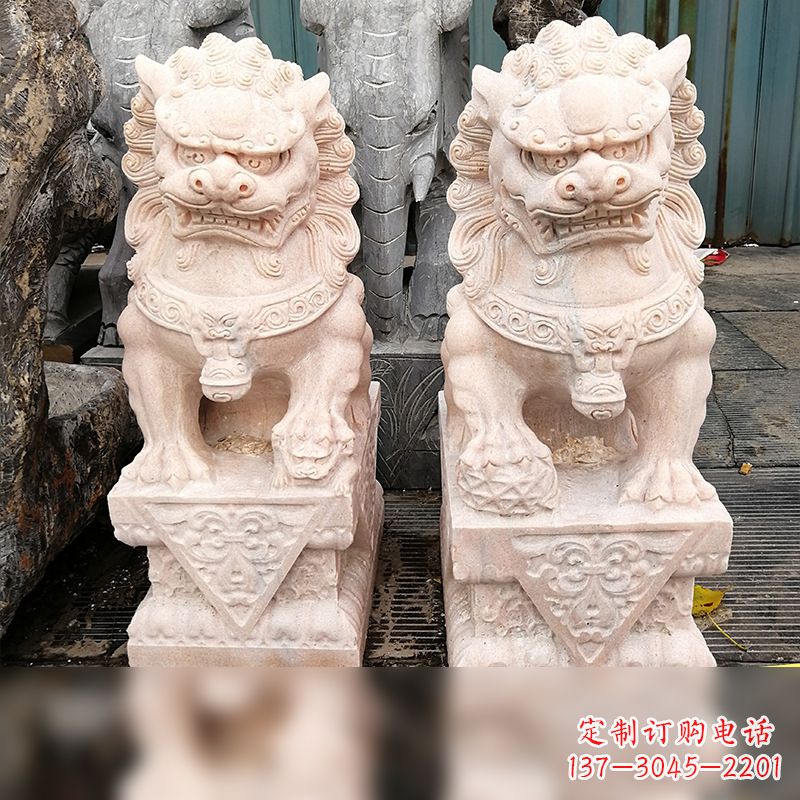 大同汉白玉北京狮子雕塑