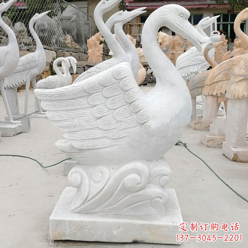 大同中领雕塑:精美的吐水天鹅雕塑
