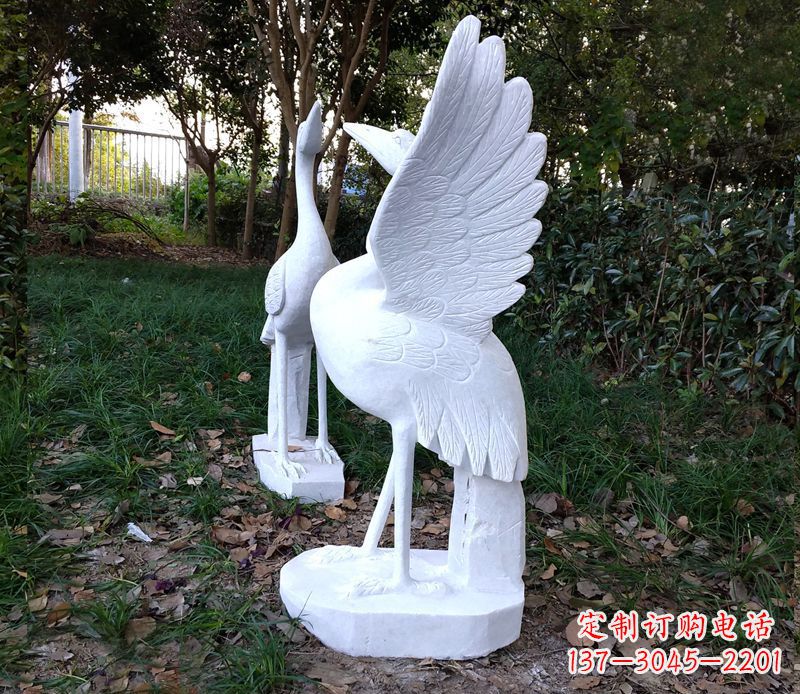 大同艺术级典雅的丹顶鹤雕塑