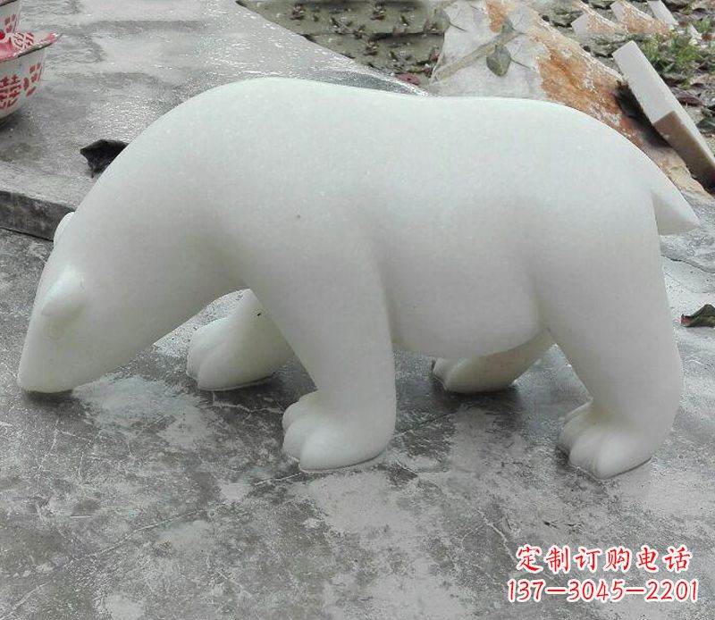 大同汉白玉动物雕塑·北极熊