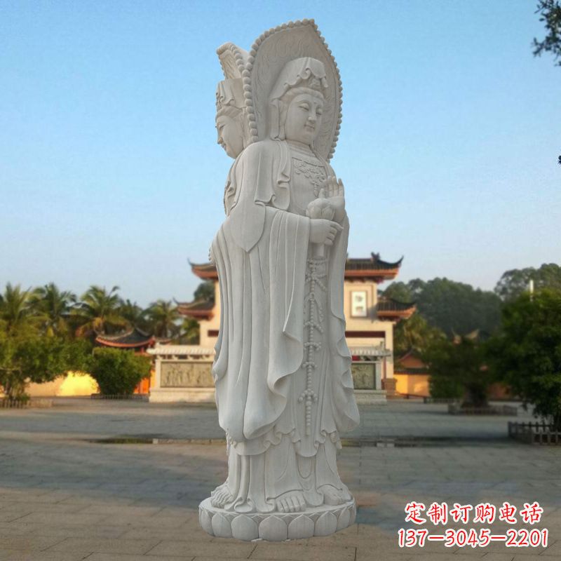大同三面观音塑像,让你的生活充满智慧和祥和