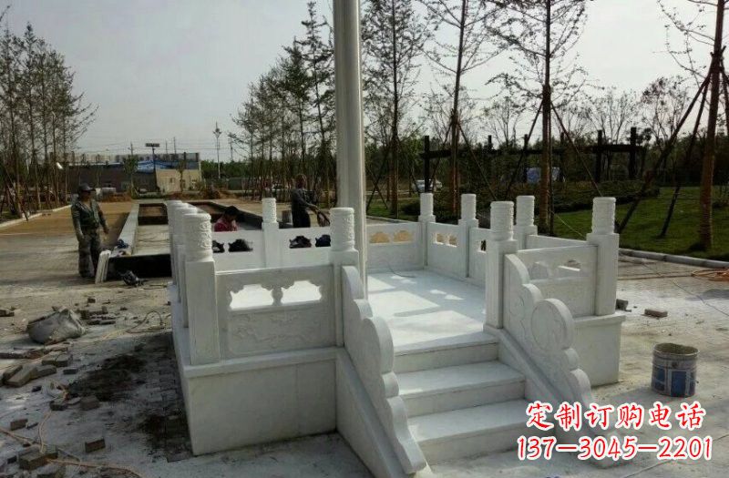 大同高端汉白玉国旗台石雕,让您的祖国熠熠生辉