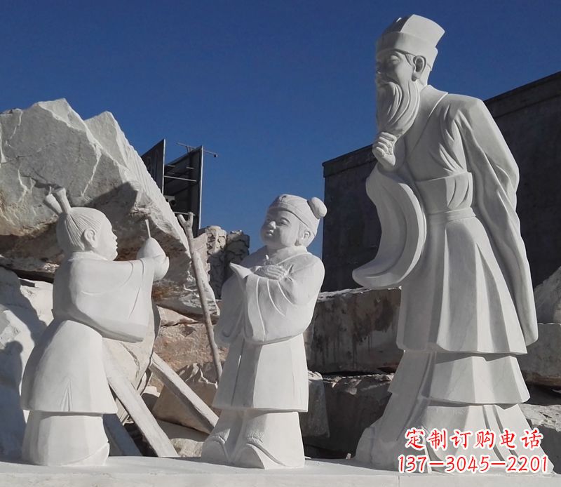 大同以孔融让梨石雕塑陪伴你的每一天