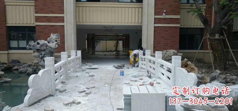 大同汉白玉栏板安装雕塑