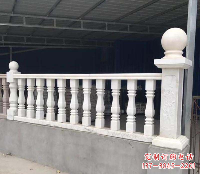 大同中领雕塑,汉白玉栏杆景观雕塑定制