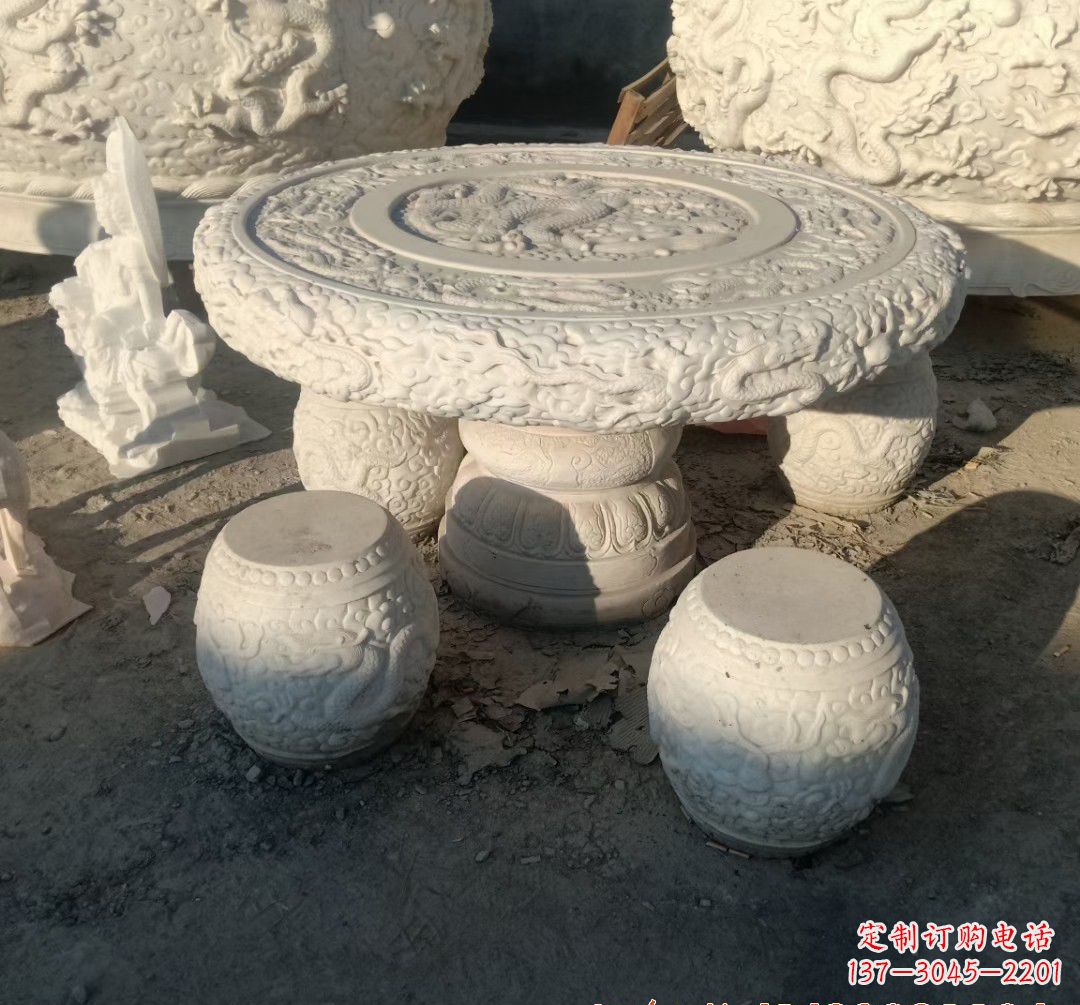 大同中领雕塑推出的汉白玉魔力龙雕塑,以汉白玉…