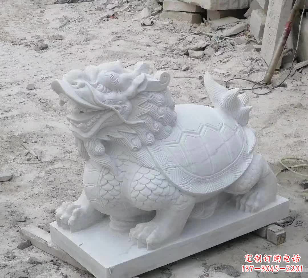大同汉白玉精美动物雕塑