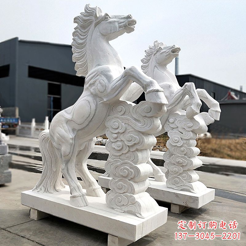 大同精美马踏祥云石雕,栩栩如生