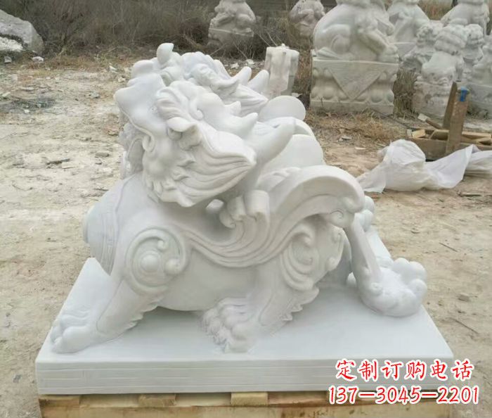 大同精美貔貅门口招财石雕