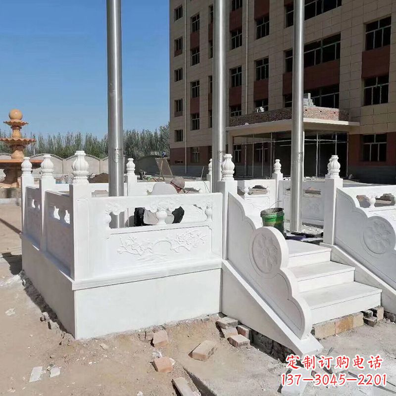 大同汉白玉企业升旗台