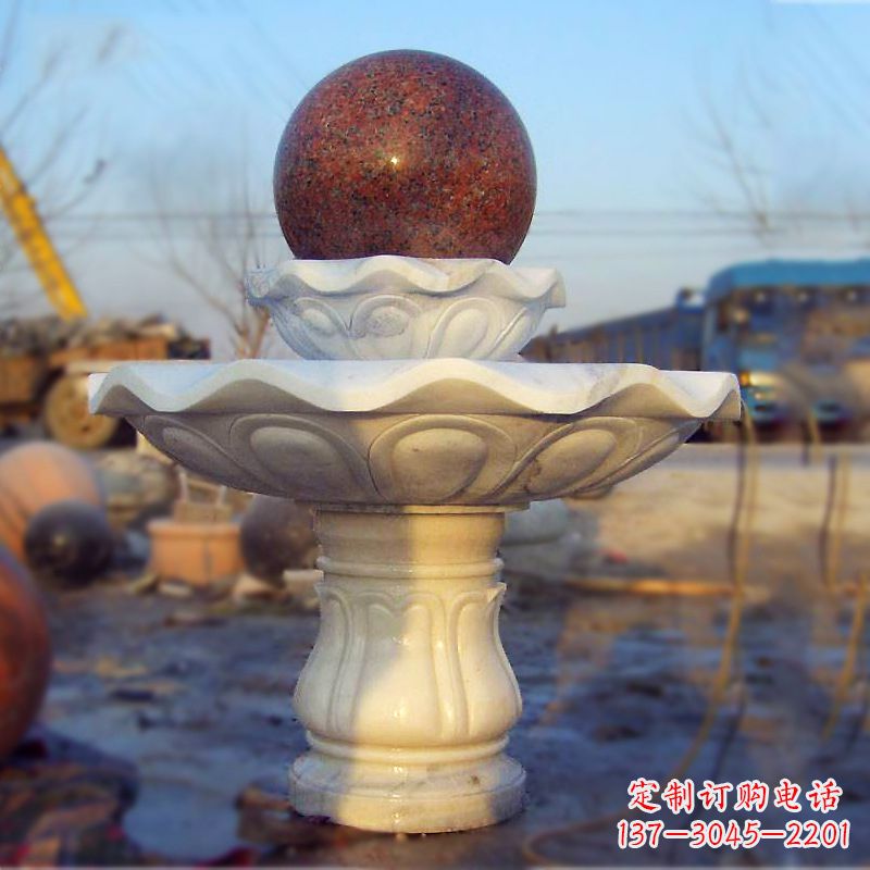 大同全新技艺!汉白玉石风水球雕塑,蕴藏吉祥能量