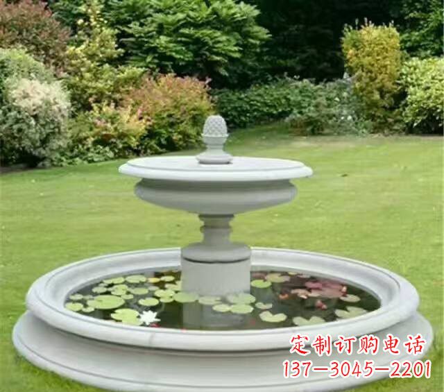 大同紫罗兰汉白玉喷泉雕塑