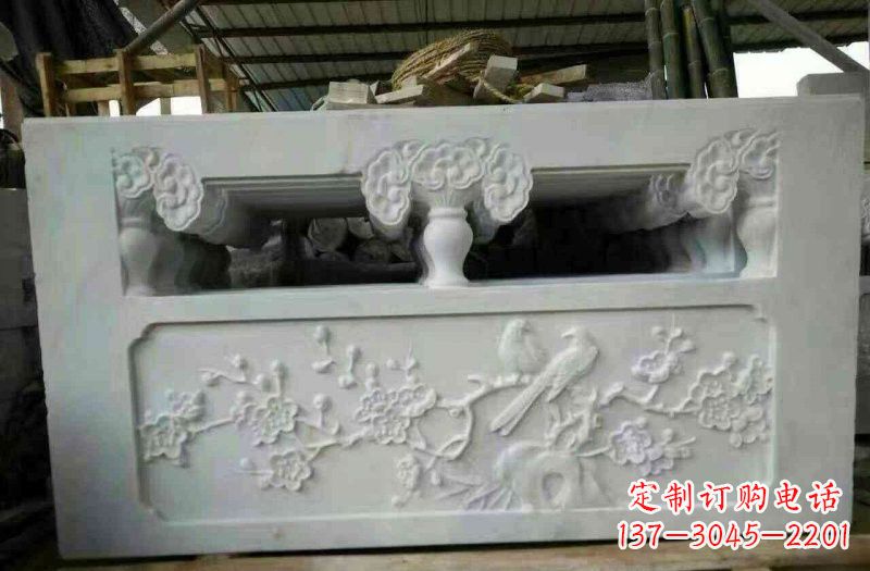 大同精美汉白玉浮雕栏板雕塑