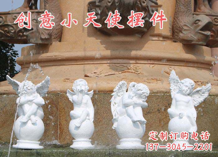 大同中领雕塑：汉白玉小天使雕塑