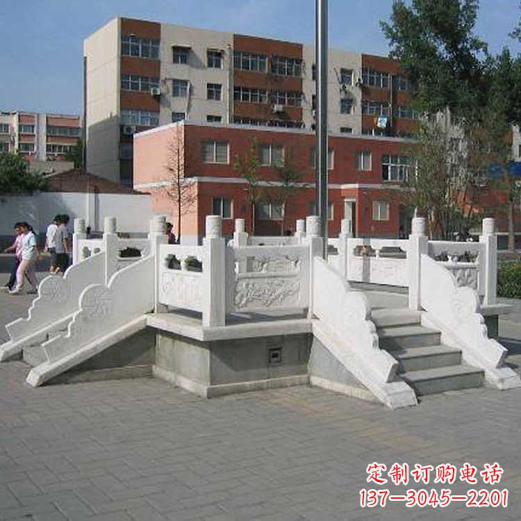 大同汉白玉学校升旗台雕塑
