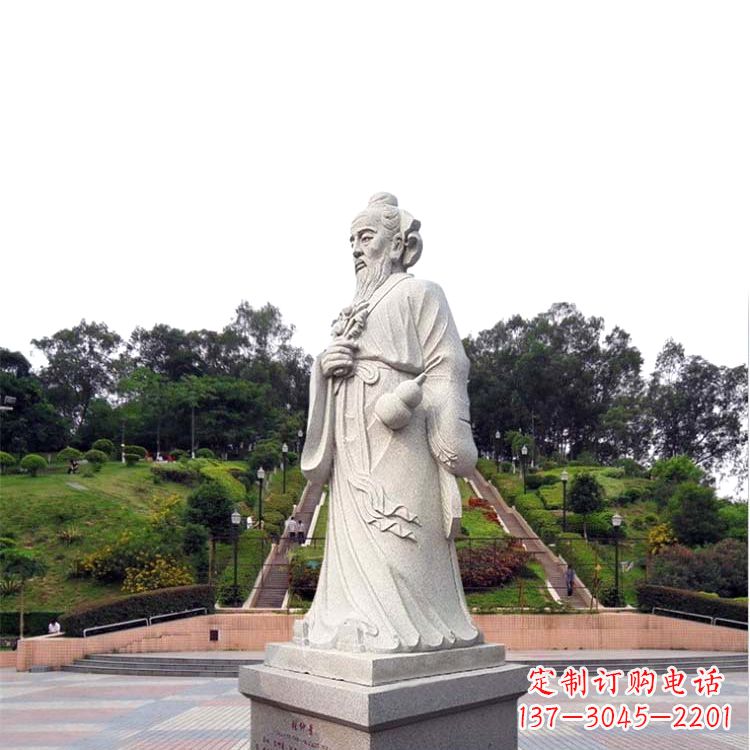 大同张仲景石雕雕塑,精工细作,传承古代文化