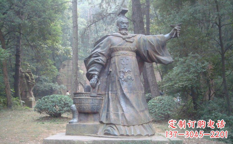 大同汉武帝古代名人铜雕