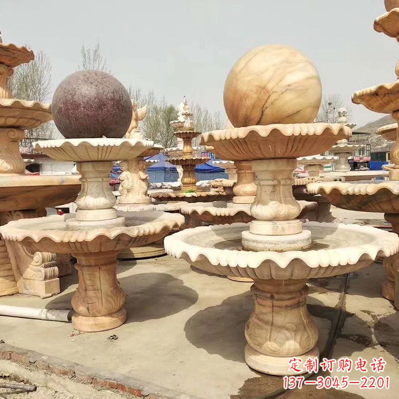 大同河北石雕风水球喷泉,给您无与伦比的美景