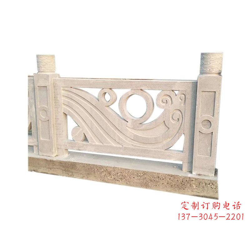 大同精美石栏板雕塑,点缀河边桥梁的美丽