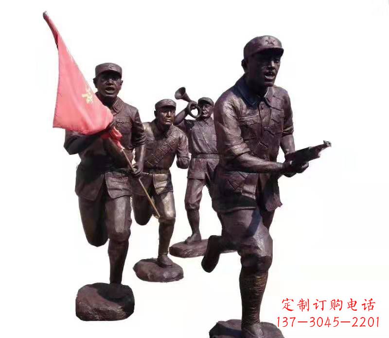 大同传承热血精神,纪念红军英雄:红军人物雕塑