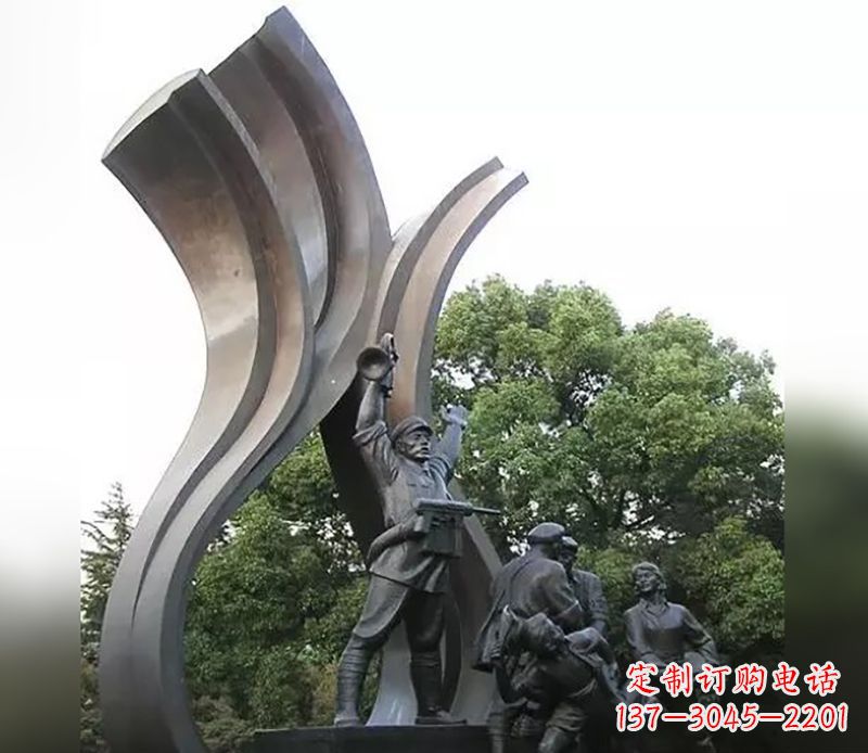 大同红军英烈雕塑,永记中国英雄