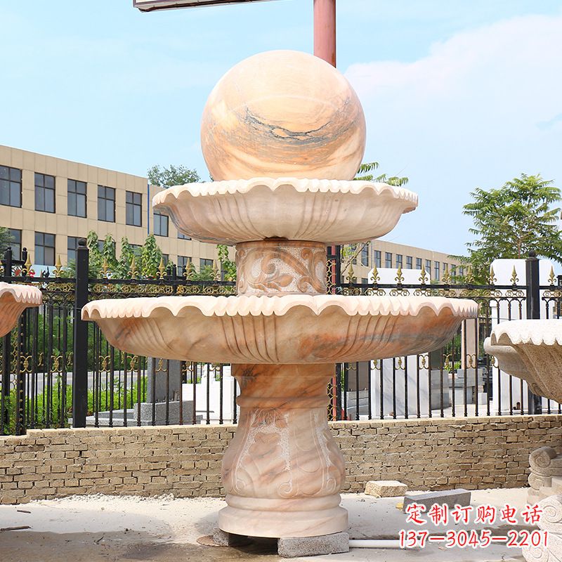 大同湖南石雕风水球,传统工艺与现代美学完美结合