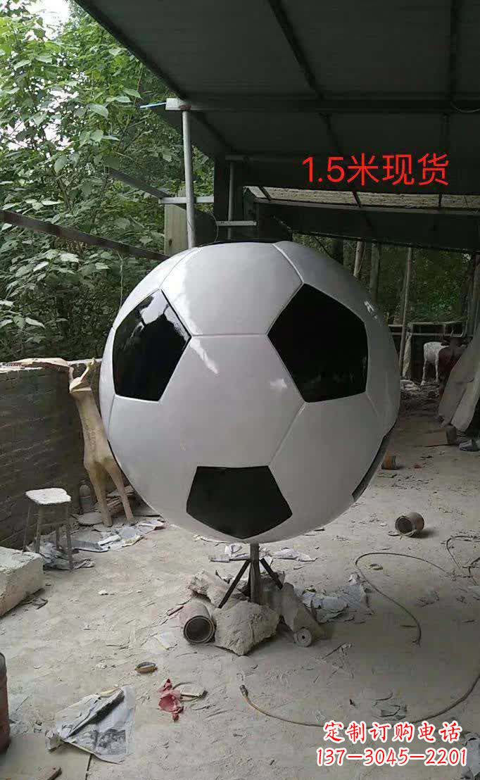 大同不锈钢足球雕塑提供优质的装饰效果