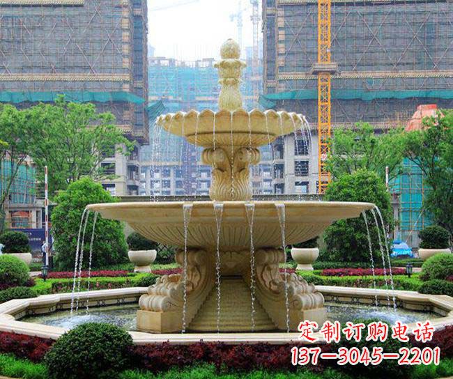 大同户外多层喷泉石雕