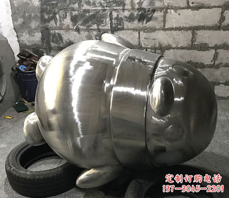 大同户外企鹅雕塑,古典艺术精细工艺美化空间