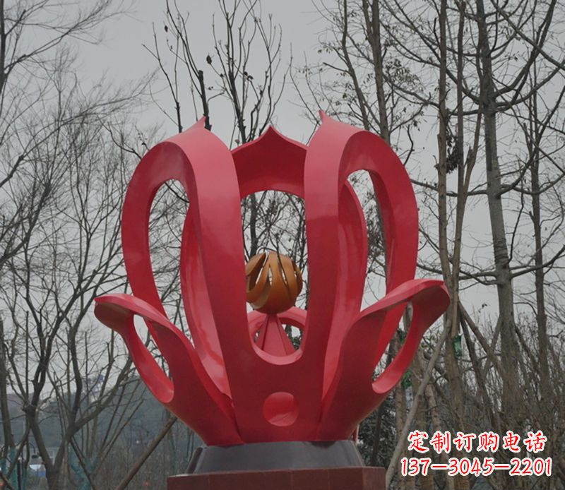 大同巧夺天工的紫荆花雕塑