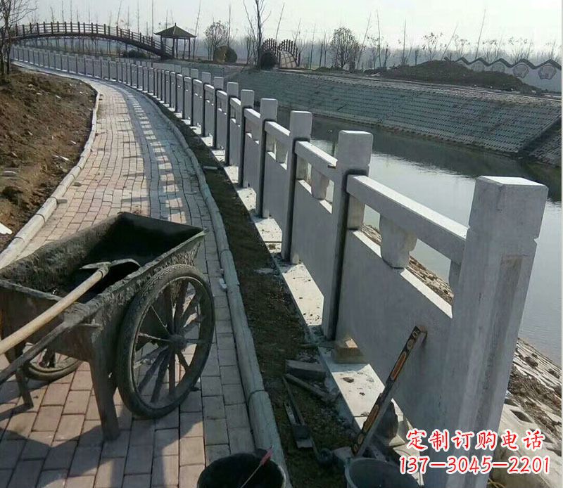 大同精美大理石栏杆石雕