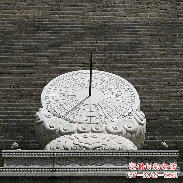 大同花岗岩古代计时器日晷雕塑