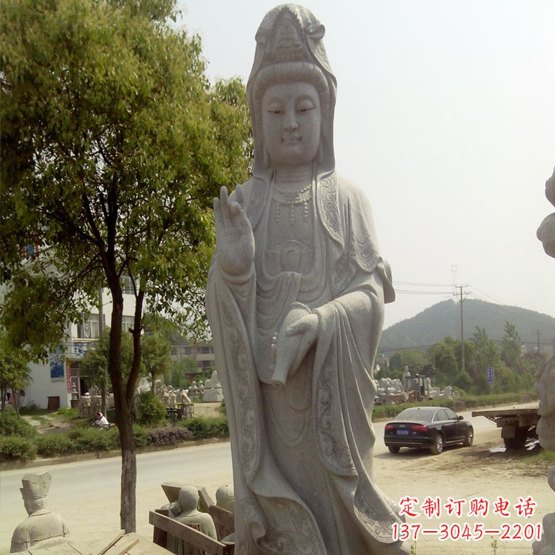 大同中领雕塑定制--品质观音菩萨石雕