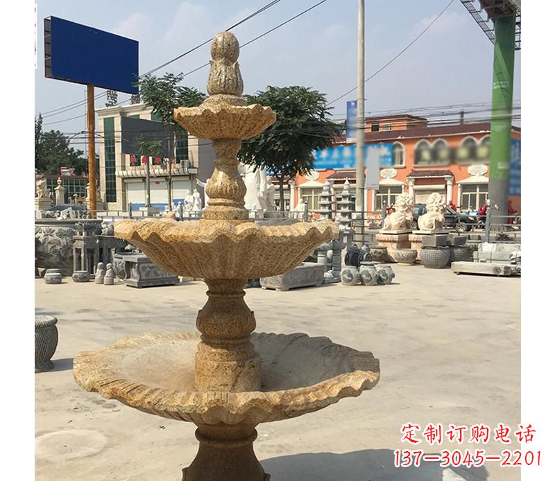 大同花岗岩双层景观喷泉