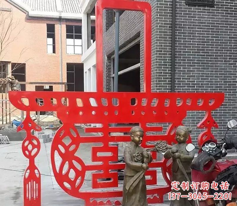 大同历久弥新的不锈钢花篮雕塑