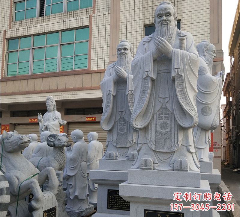 大同华农孔子像,传承文明之美