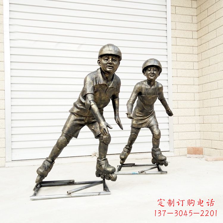 大同中领雕塑:仿铜小孩雕塑