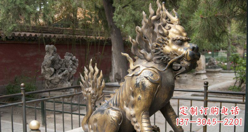 大同钜惠雅致:优质黄铜铸铜麒麟雕塑