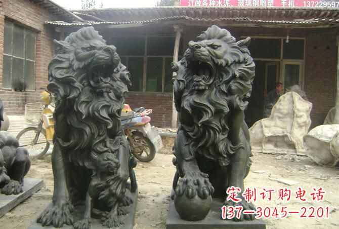 大同高质量铜制狮子雕塑