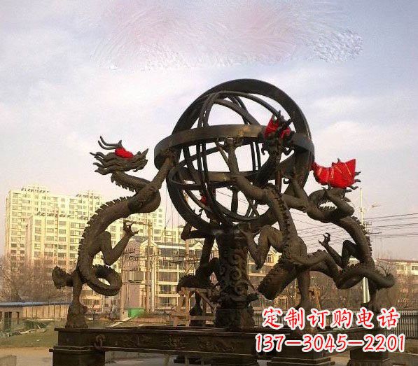 大同浑天仪铜雕:以精湛的手工雕刻出活生生的精美作品