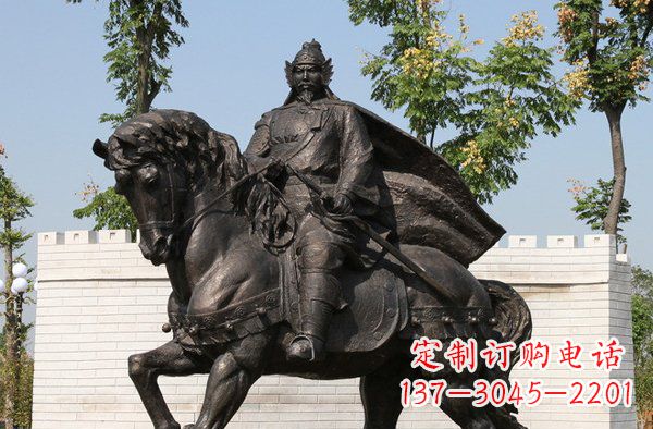 大同将军骑马古代人物铜雕
