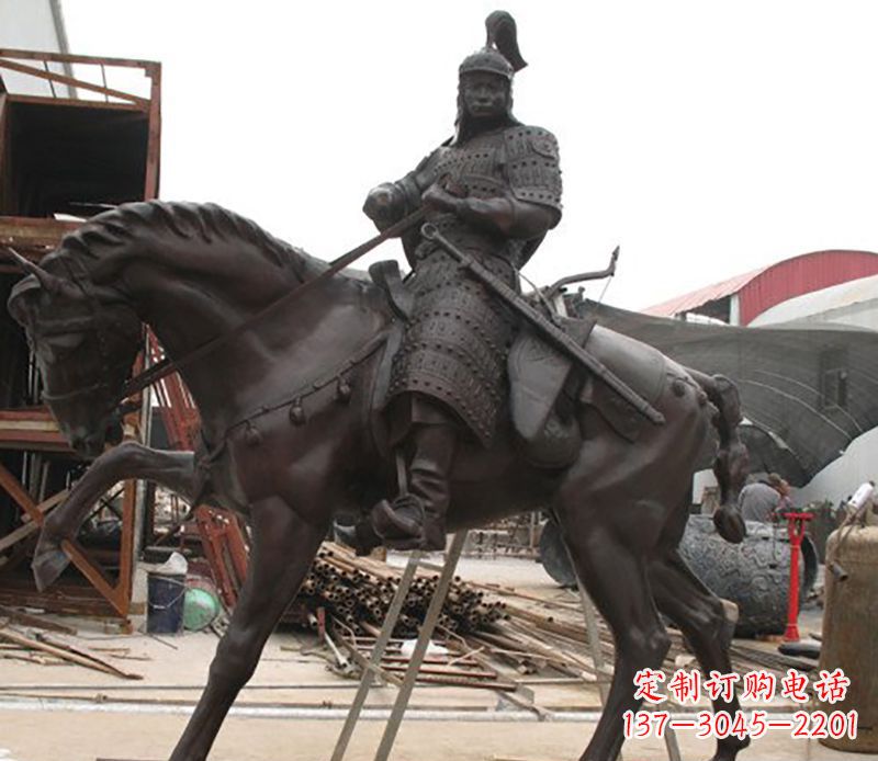 大同将军骑马人物铜雕