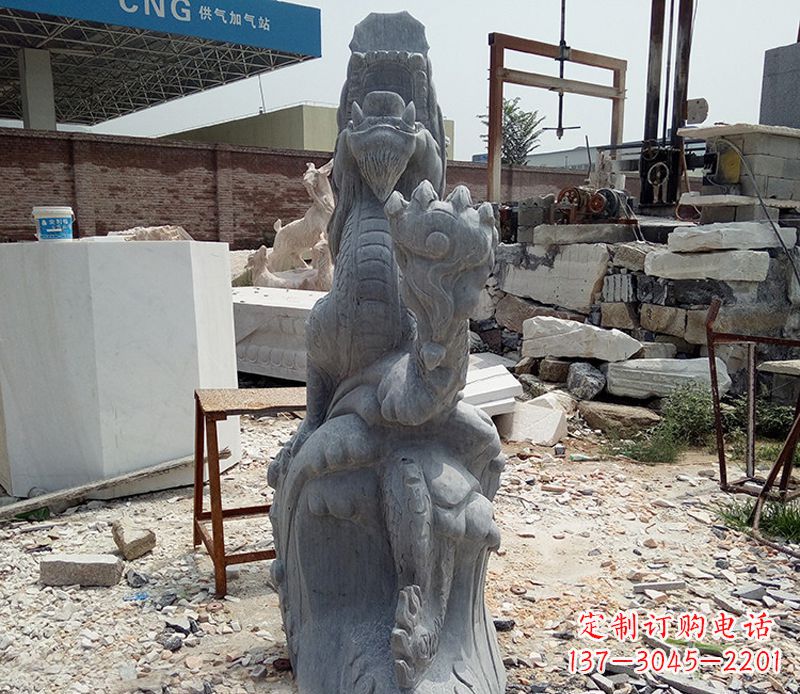 大同神奇精美的蛟龙出海雕塑
