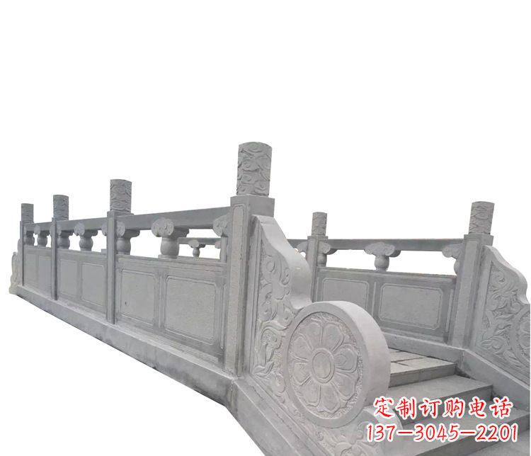 大同中领雕塑精美的大理石栏板石雕