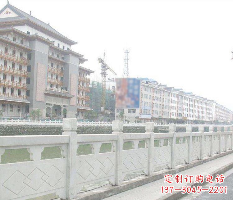 大同流光溢彩的大理石栏板石雕