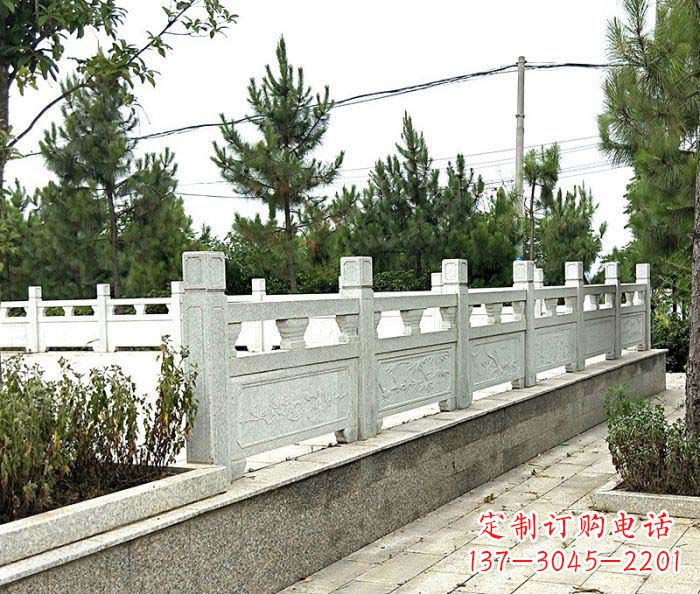 大同景区大理石栏杆石雕_2